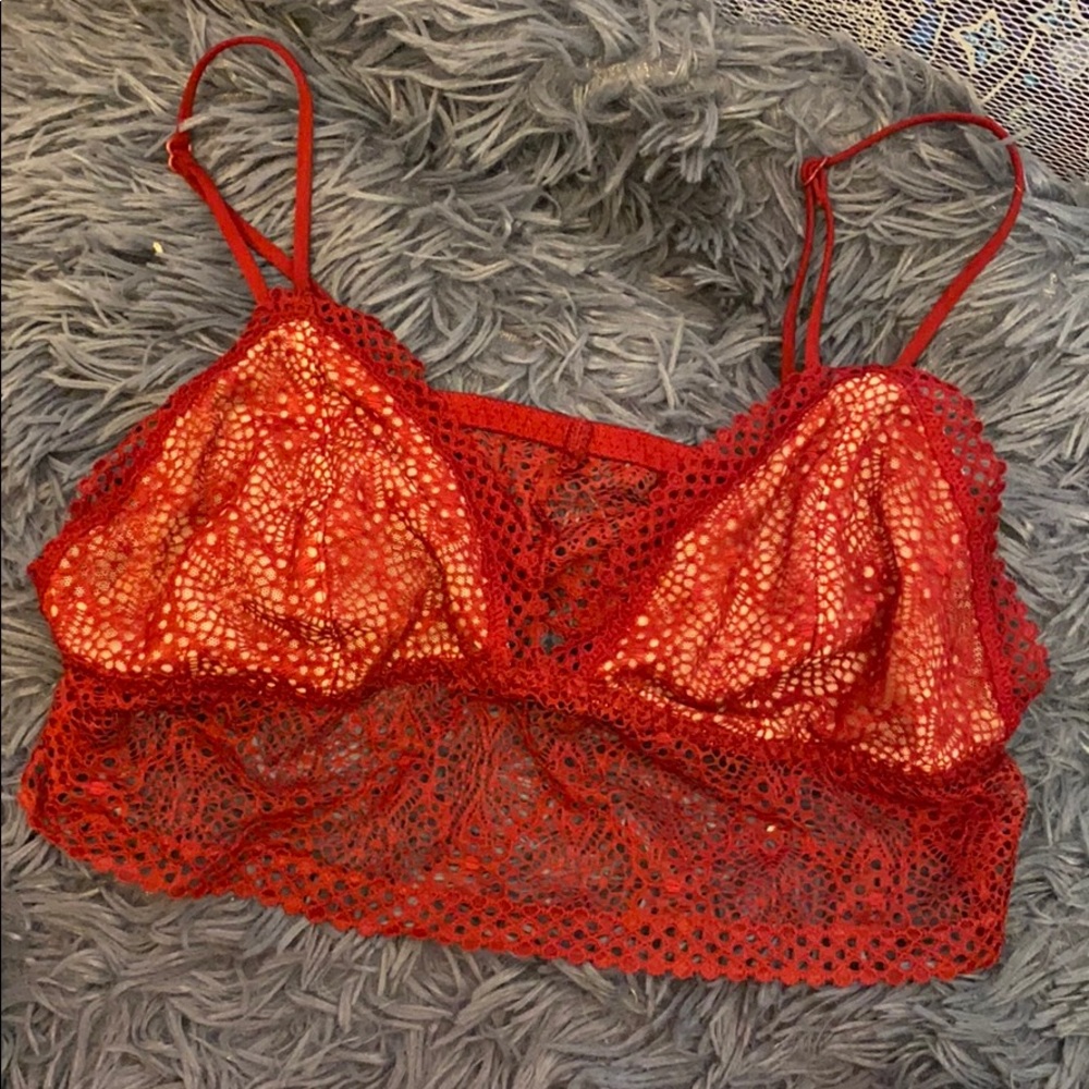 Red/Nude Bralette